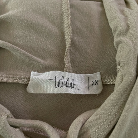 Talulah women’s drop shoulder shirt Tan super soft barely worn 2x - Picture 2 of 4